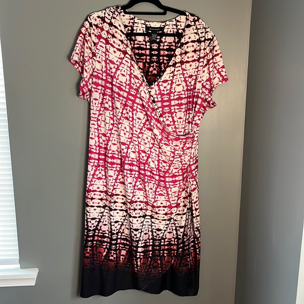 Pink and Purple printed dress